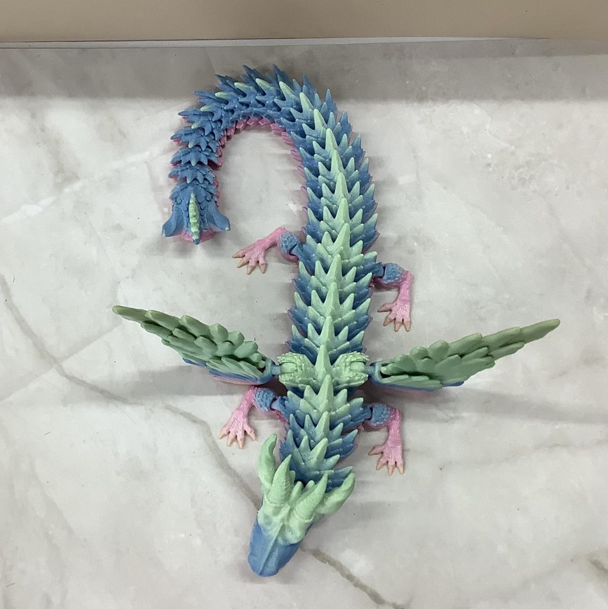 Articulating winged dragon picture