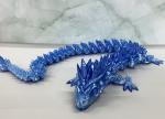 Large articulating Horned Chrystal Dragon