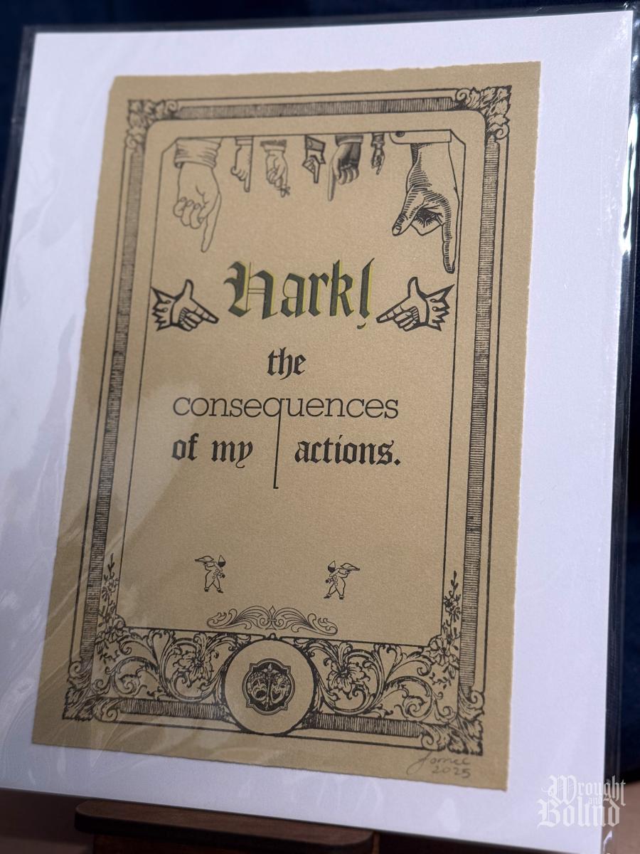 Hark! Letterpress Print picture