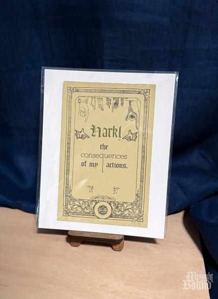 Hark! Letterpress Print