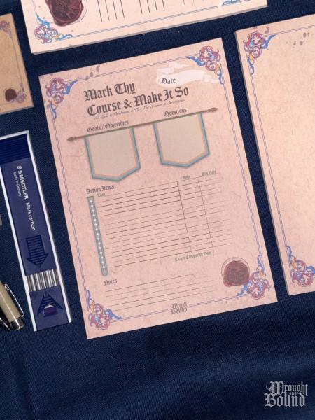 Parchment Project Tracker Notepad