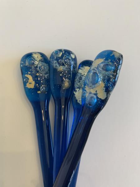 8' Kiln Fired Glass Stir Sticks set of 4 picture