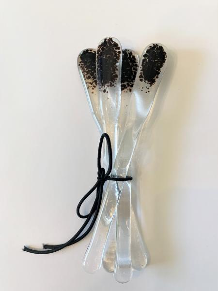 6" Kiln Fired Glass Stir Sticks set of 4 picture