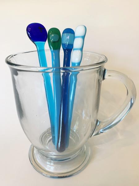 6" Kiln Fired Glass Stir Sticks set of 4 picture