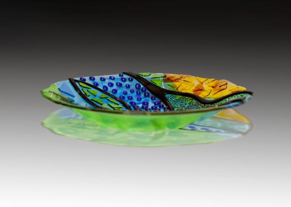 16" Kiln Fired Glass Bowl picture