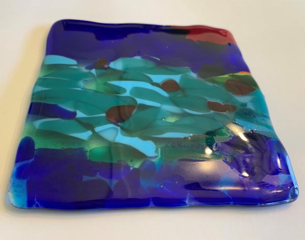 Kiln Fired Glass Trivet / Pot Holder picture