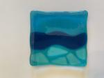 4" Kiln Fired Glass Spoon Rest / Soap Dish