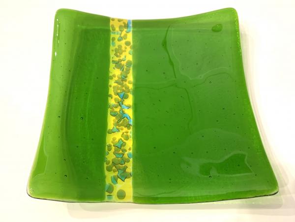 7” Kiln Fired Glass Plate picture