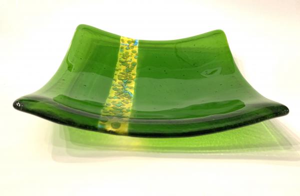7” Kiln Fired Glass Plate