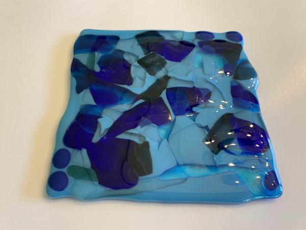 Kiln Fired Glass Trivet / Pot Holder picture