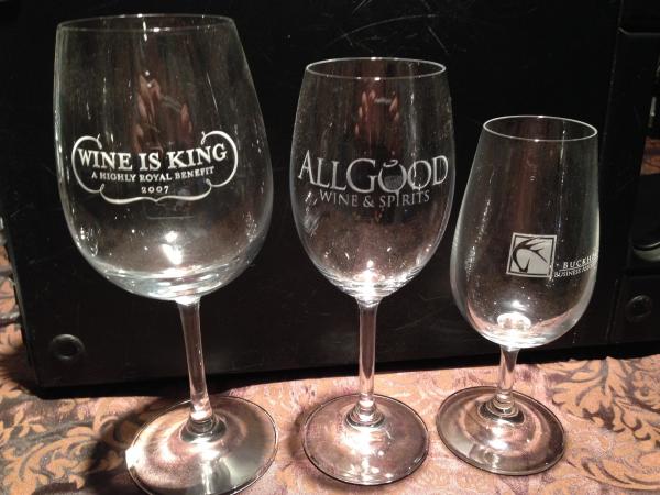 Logoed european stemware 6 pk