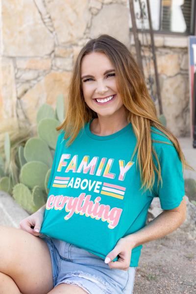 Family Above Everything Graphic Tee