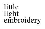little light embroidery