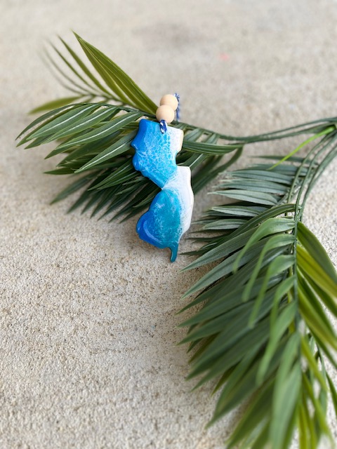New Jersey Ocean Resin Ornament