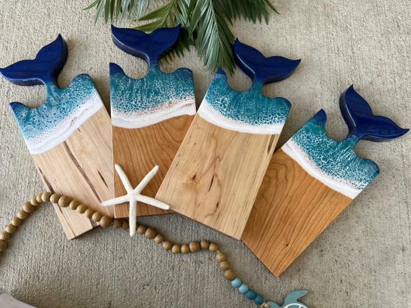 Mermaid Tail Wood Charcuterie Board