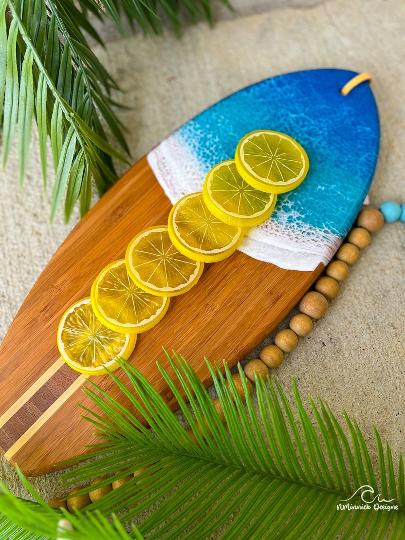 Surfboard Ocean Charcuterie Board picture