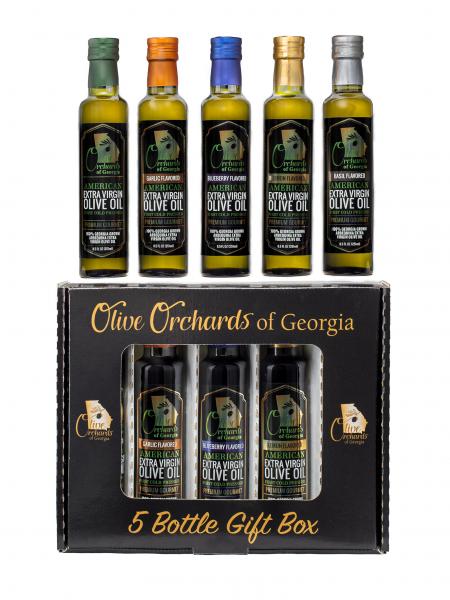 OLIVE ORCHARDS OF GEORGIA Extra Virgin Olive Oil Gift Pack ( 5 Piece ) 8.5 fl oz picture