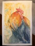 Rooster's Pride Original Watercolor