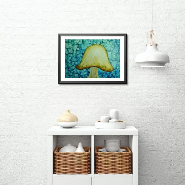 Mushroom - Teal - Choice of Sizes picture