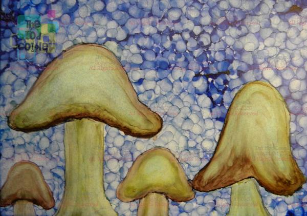Mushroom - Blue - Choice of Sizes picture