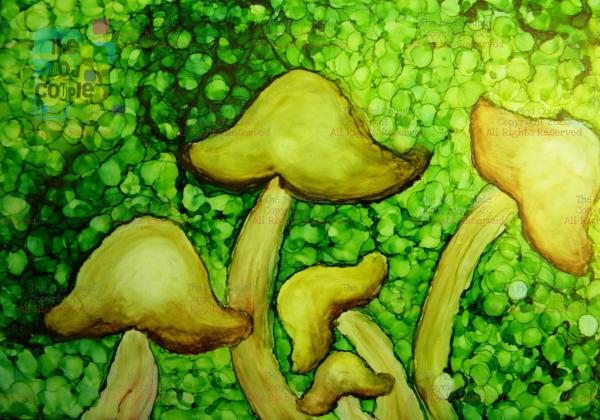 Mushroom - Green - Choice of Sizes picture