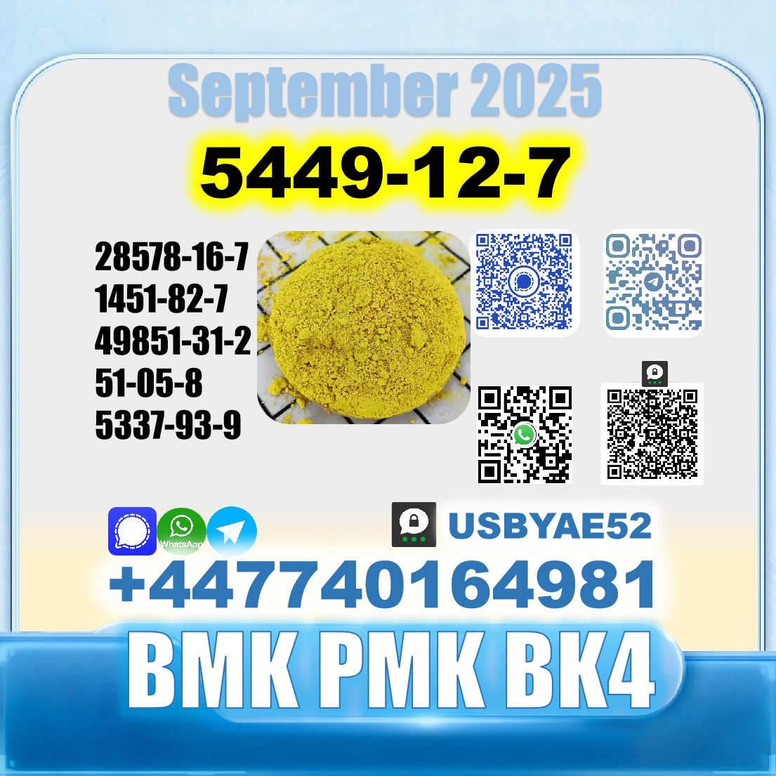 New 5449-12-7 BMK PMK factory safe delivery picture