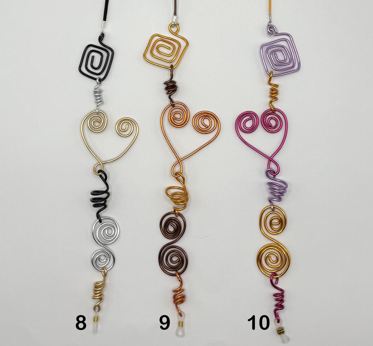 Heart Whimsical Wire Eyeglass Chain picture