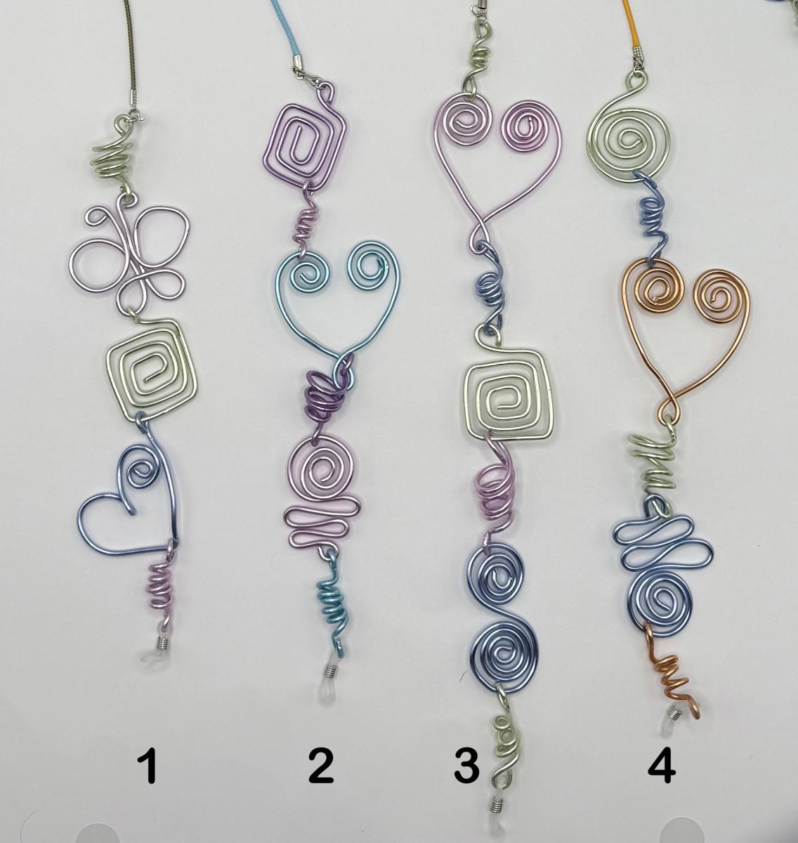 Heart Whimsical Wire Eyeglass Chain picture