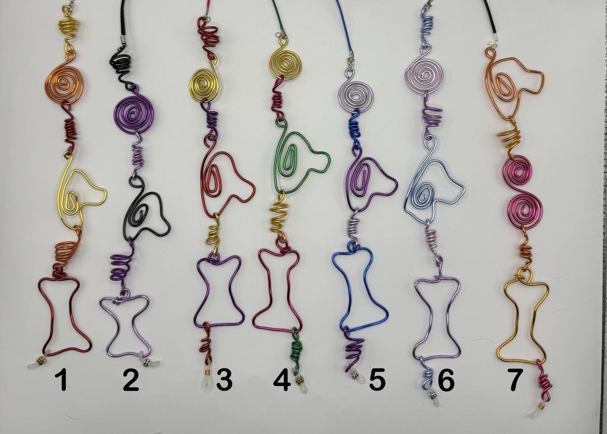 Dog Whimsical Wire Eyeglass Chain picture