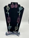 Wine and Martini Whimsical Wire Eyeglass Chain