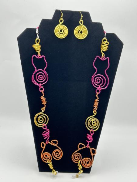 Cat Whimsical Wire  Eyeglass Chains
