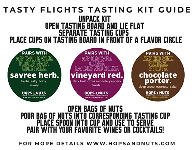Tasty Flights At-Home Tasting Kit WINE LOVERS ~ (3) 4.2 oz Pouches picture