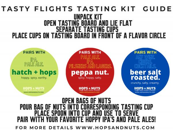 Tasty Flights At-Home Tasting Kit HOP LOVERS ~ (3) 4.2 oz Pouches picture