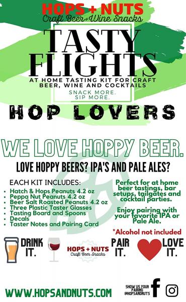 Tasty Flights At-Home Tasting Kit HOP LOVERS ~ (3) 4.2 oz Pouches picture