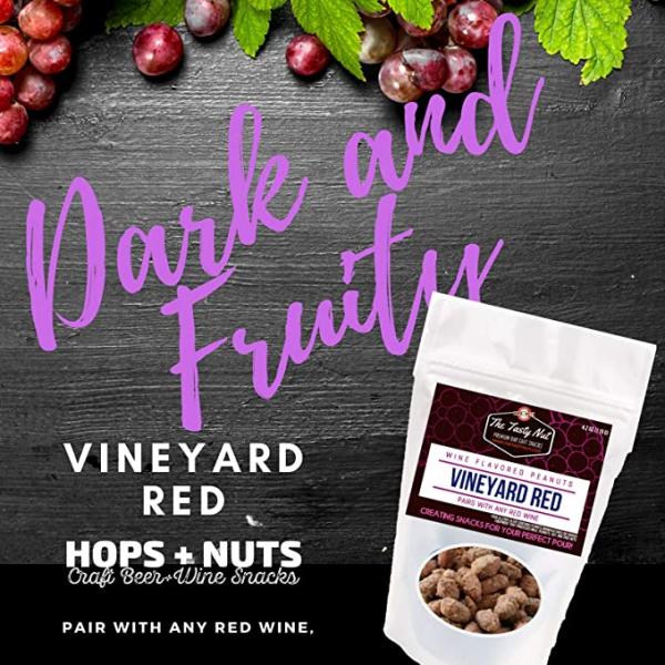 Vineyard Red Wine Snacks Peanuts 4.2 oz Pouch picture