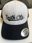 South City Snapback Hat (black & white)