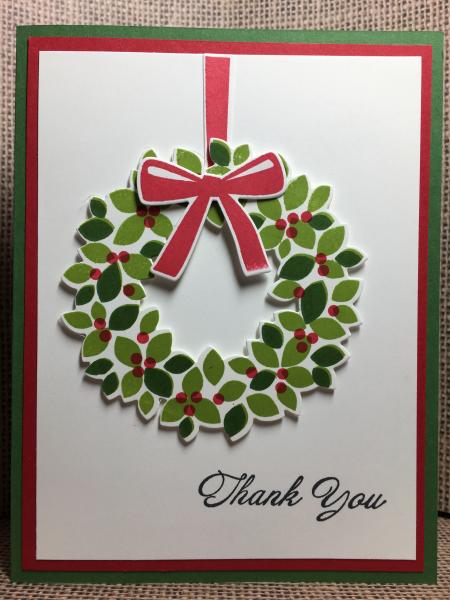 Thank You - Christmas Wreath