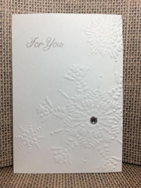 Snowflake Gift Card Folder