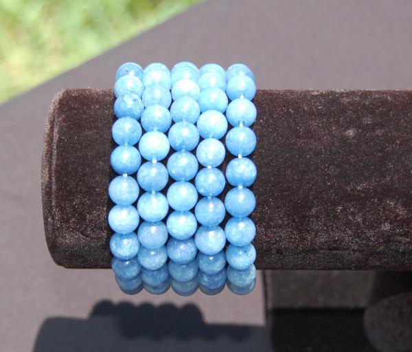 8 mm natural gemstone elastic bracelet picture