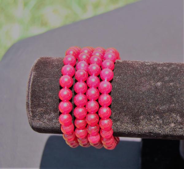 8 mm natural gemstone elastic bracelet picture