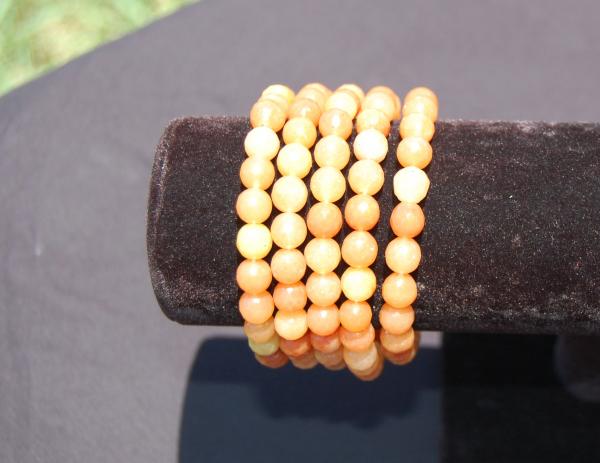 8 mm natural gemstone elastic bracelet picture