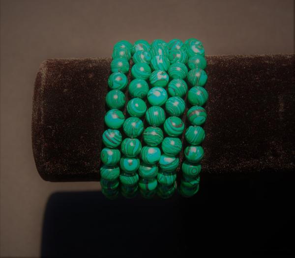 8 mm natural gemstone elastic bracelet picture