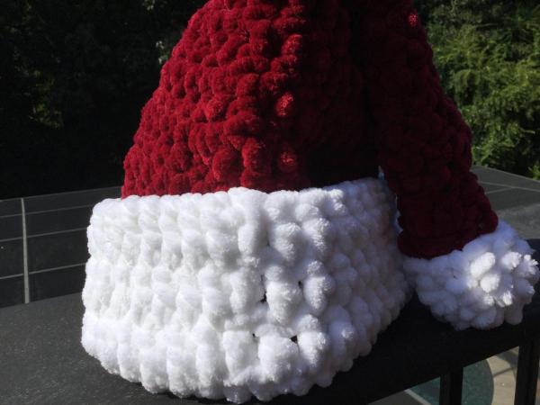 Chenille Santa Hat/Christmas Tree Topper picture