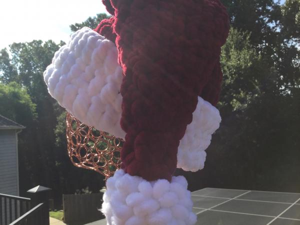 Chenille Santa Hat/Christmas Tree Topper picture