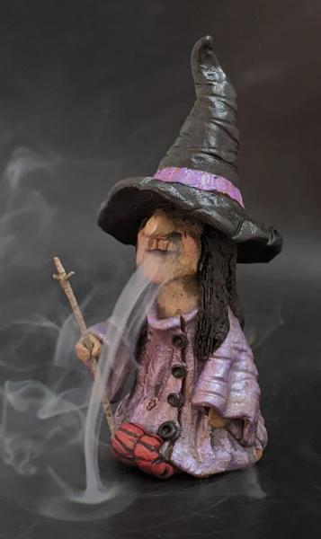 Little Purple Witch Incense Burner picture