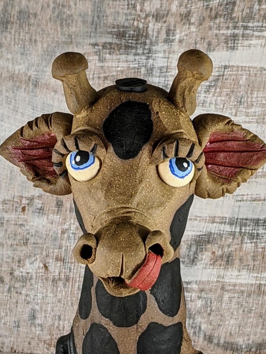 Tall Giraffe Stick Incense Burner picture