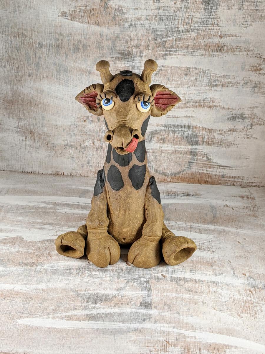 Tall Giraffe Stick Incense Burner picture