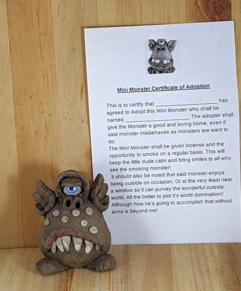 Snarling Mini Monster Incense Burner picture