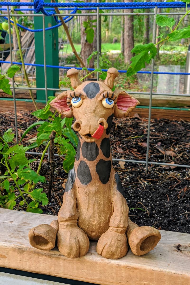 Tall Giraffe Stick Incense Burner picture
