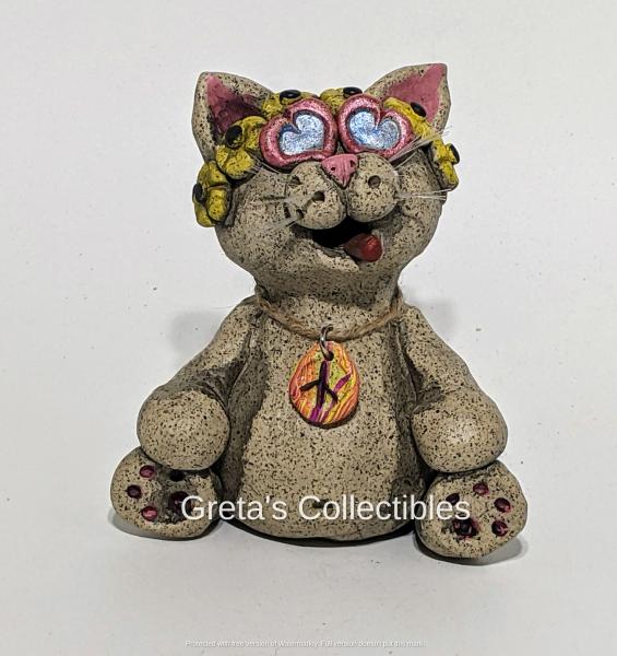 Hippie Cat Incense Burner picture